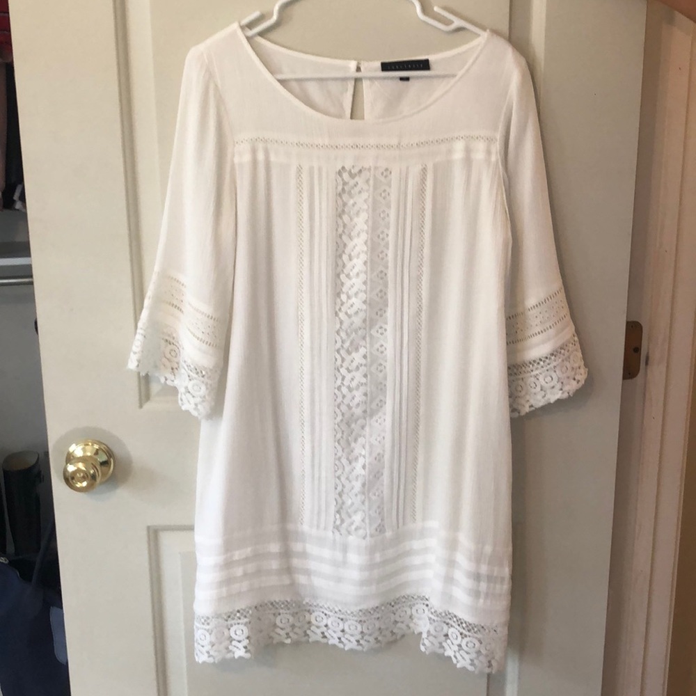 White lace dress